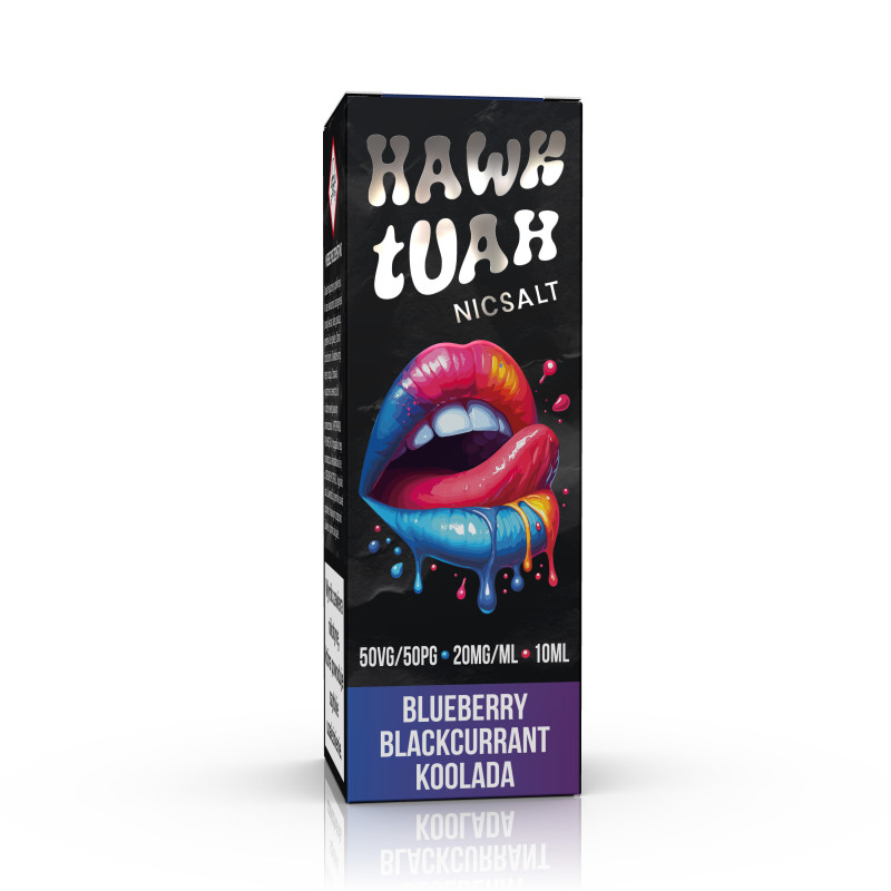 Liquid HAWK TUAH Salt 10ml - Blueberry Blackcurrant 20mg/ml Liquid HAWK TUAH Salt 10ml - Blueberry Blackcurrant 20mg/ml