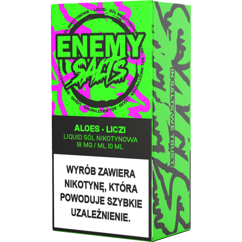 Liquid Enemy Salt 10ml - Aloes, Liczi 18 mg/ml Liquid Enemy Salt 10ml - Aloes, Liczi 18 mg/ml