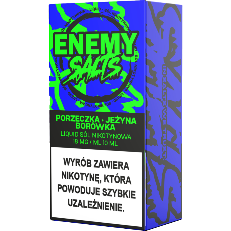 Liquid Enemy Salt 10ml - Porzeczka, Jeżyna, Borówka 18 mg/ml Liquid Enemy Salt 10ml - Porzeczka, Jeżyna, Borówka 18 mg/ml