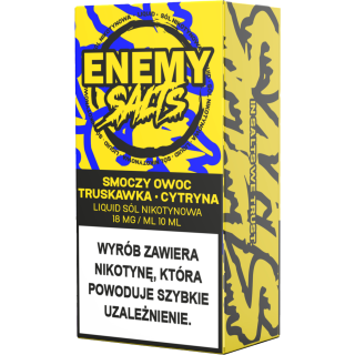 Liquid Enemy Salt 10ml - Smoczy owoc, Truskawka, Cytryna 18 mg/ml