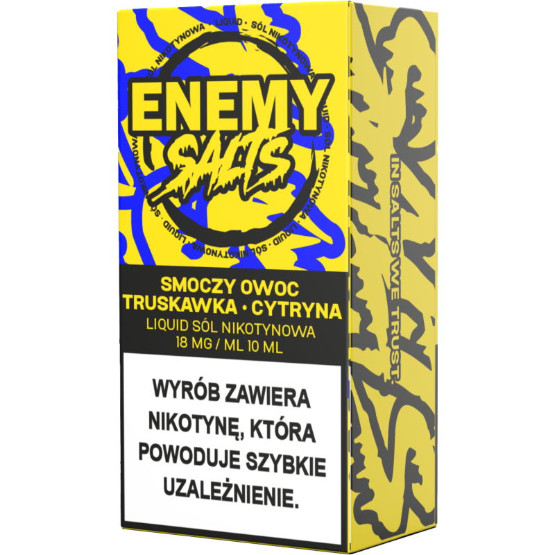 Liquid Enemy Salt 10ml - Smoczy owoc, Truskawka, Cytryna 18 mg/ml Liquid Enemy Salt 10ml - Smoczy owoc, Truskawka, Cytryna 18 mg/ml