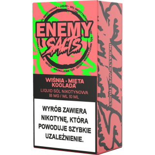 Liquid Enemy Salt 10ml - Wiśnia, Mięta, Koolada 18 mg/ml
