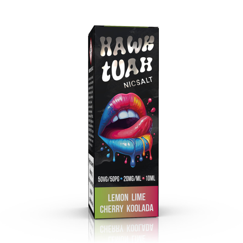 Liquid HAWK TUAH Salt 10ml - Lemon Lime Cherry Cool 20mg/ml Liquid HAWK TUAH Salt 10ml - Lemon Lime Cherry Cool 20mg/ml