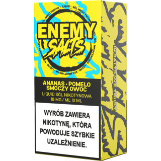 Liquid Enemy Salt 10ml - Ananas, Pomelo, Smoczy Owoc 18 mg/ml