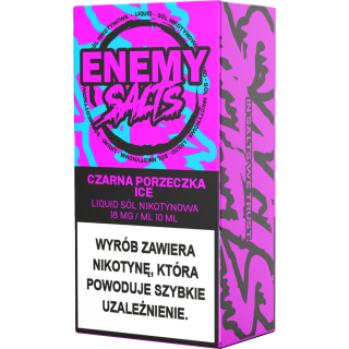 Liquid Enemy Salt 10ml - Czarna Porzeczka, Ice 18 mg/ml