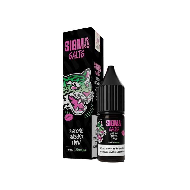 Liquid SIGMA Salts 10ml - Zielone Jabłko i Kiwi 20mg/ml Liquid SIGMA Salts 10ml - Zielone Jabłko i Kiwi 20mg/ml