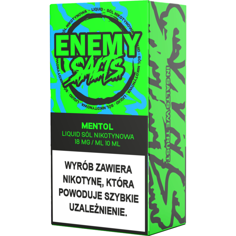 Liquid Enemy Salt 10ml - Mentol 18 mg/ml Liquid Enemy Salt 10ml - Mentol 18 mg/ml
