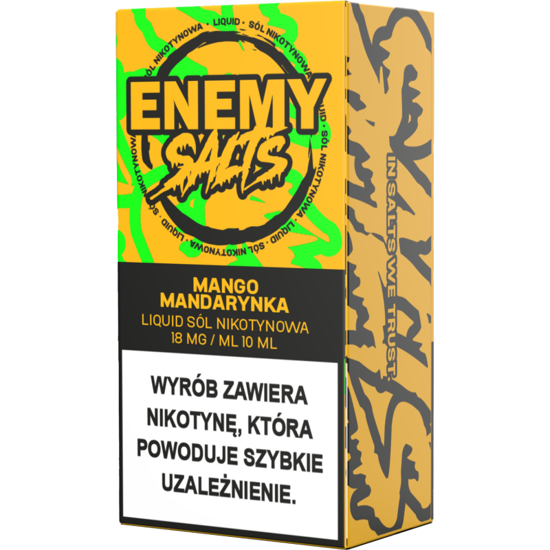 Liquid Enemy Salt 10ml - Mango, Mandarynka 18 mg/ml Liquid Enemy Salt 10ml - Mango, Mandarynka 18 mg/ml