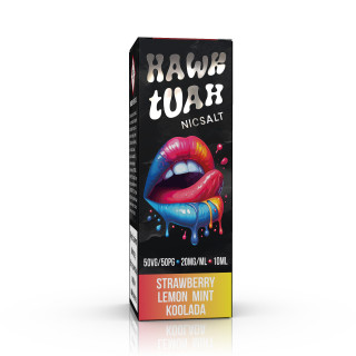 Liquid HAWK TUAH Salt 10ml - Strawberry Dragonfruit Lemon Koolada 20mg/ml
