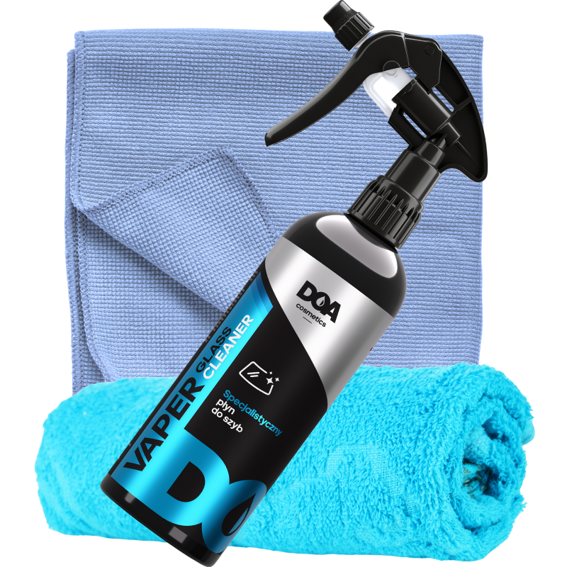 ZESTAW Vaper glass cleaner 0,5l Z x2 mikrofibrami ZESTAW Vaper glass cleaner 0,5l Z x2 mikrofibrami