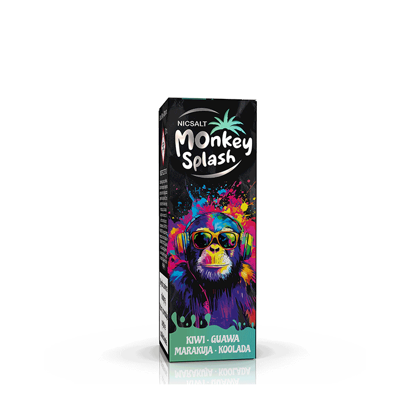 Liquid MONKEY SPLASH Salt 10ml - Kiwi Guawa Marakuja Cool 20mg/ml Liquid MONKEY SPLASH Salt 10ml - Kiwi Guawa Marakuja Cool 20mg/ml