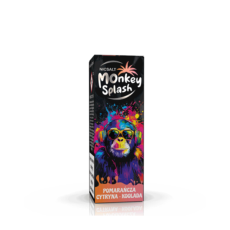 Liquid MONKEY SPLASH Salt 10ml - Pomarańcza Cytryna Cool 20mg/ml Liquid MONKEY SPLASH Salt 10ml - Pomarańcza Cytryna Cool 20mg/ml