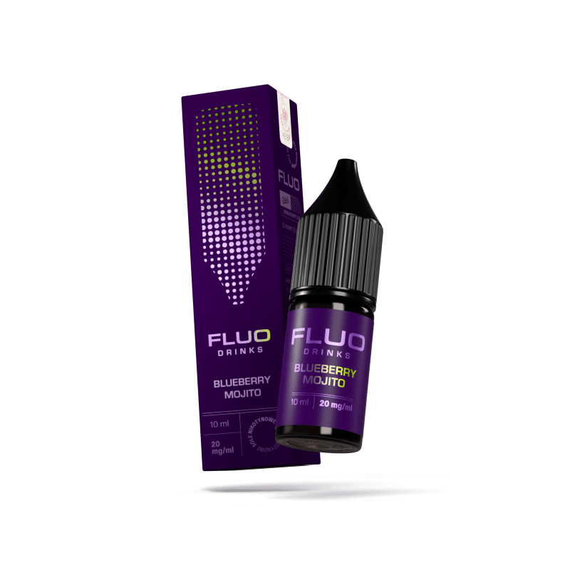 Liquid FLUO Drinks Salt 10ml - Blueberry Mojito 20mg/ml Liquid FLUO Drinks Salt 10ml - Blueberry Mojito 20mg/ml