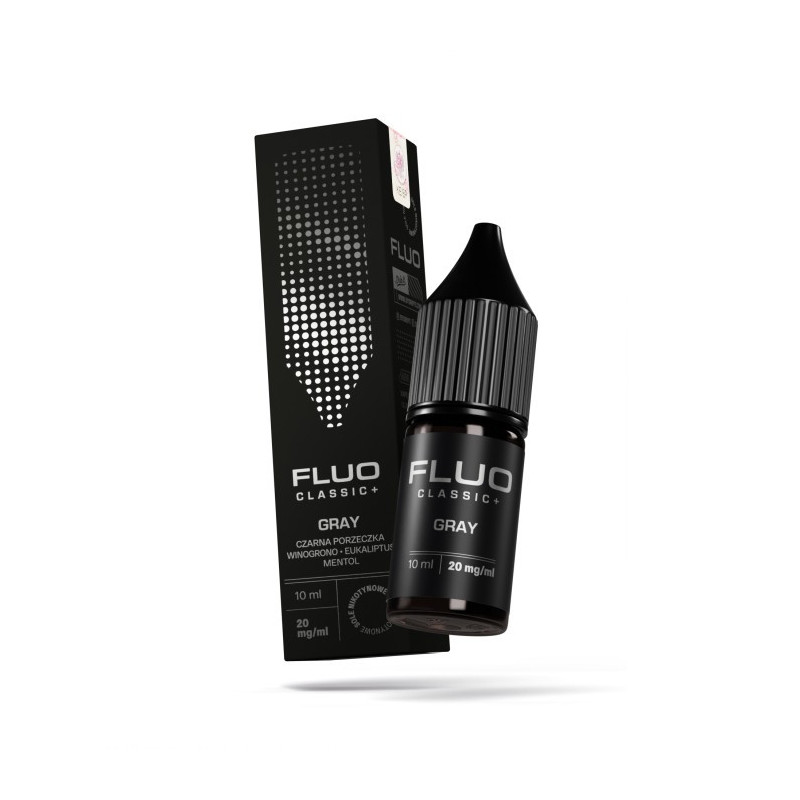 Liquid FLUO Classic+ Salt 10ml - Gray 20mg/ml Liquid FLUO Classic+ Salt 10ml - Gray 20mg/ml