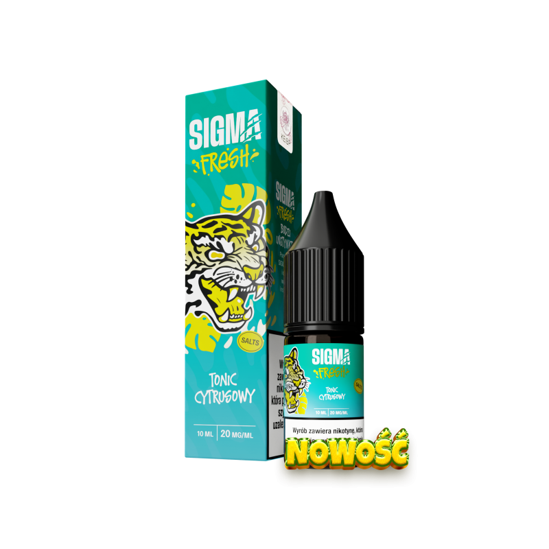 Liquid SIGMA FRESH Salts 10ml - Tonic Cytrusowy 20mg/ml Liquid SIGMA FRESH Salts 10ml - Tonic Cytrusowy 20mg/ml