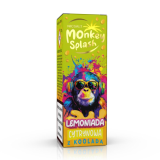 Liquid MONKEY SPLASH Lemoniada Salt 10ml - Cytrynowa z kooladą 20mg/ml