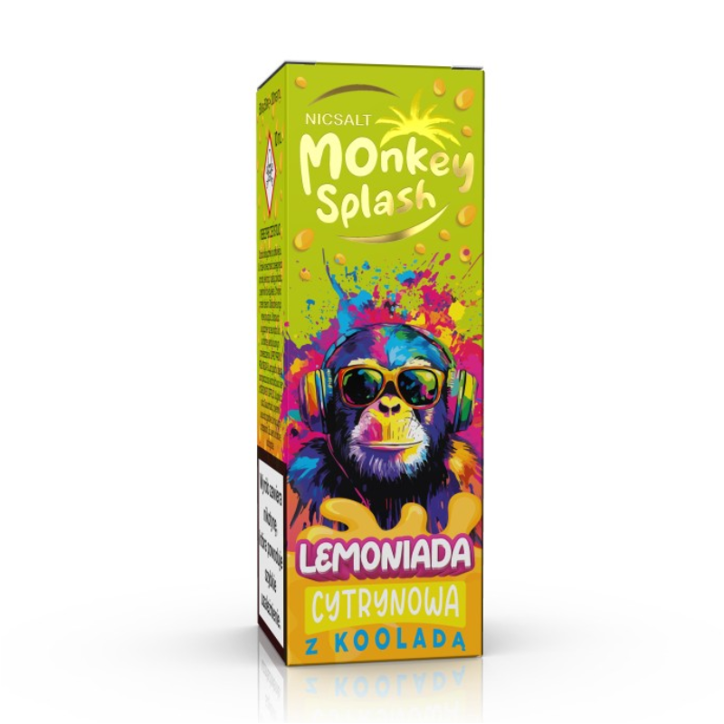 Liquid MONKEY SPLASH Lemoniada Salt 10ml - Cytrynowa z kooladą 20mg/ml Liquid MONKEY SPLASH Lemoniada Salt 10ml - Cytrynowa z kooladą 20mg/ml