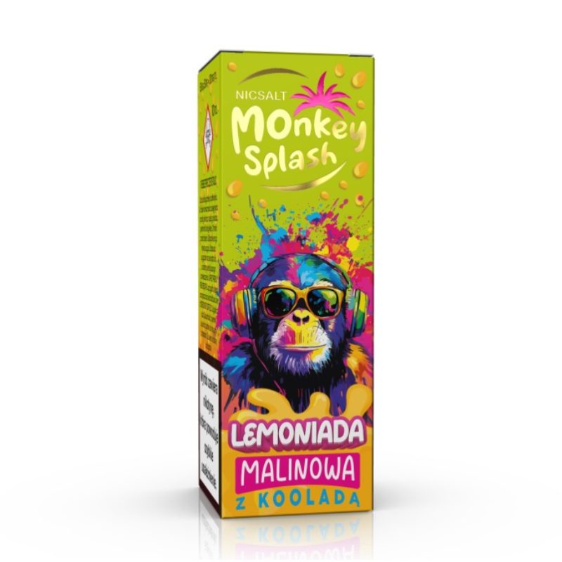 Liquid MONKEY SPLASH Lemoniada Salt 10ml - Malinowa z kooladą 20mg/ml Liquid MONKEY SPLASH Lemoniada Salt 10ml - Malinowa z kooladą 20mg/ml