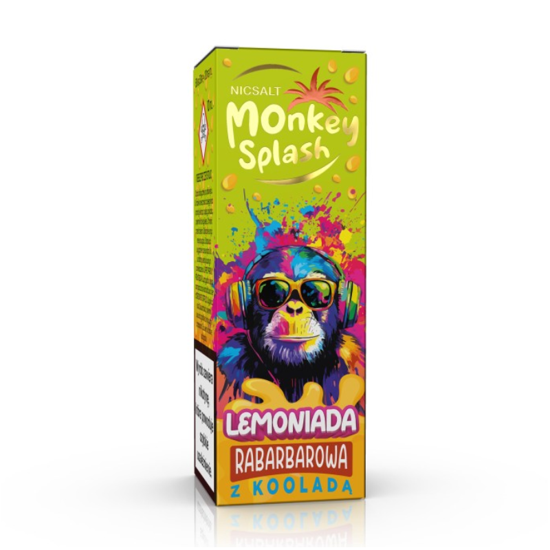 Liquid MONKEY SPLASH Lemoniada Salt 10ml - Rabarbarowa z kooladą 20mg/ml Liquid MONKEY SPLASH Lemoniada Salt 10ml - Rabarbarowa z kooladą 20mg/ml