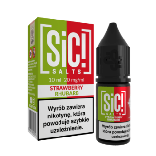 Liquid SIC! Salt 10ml - DUPLEX Strawberry Rhubarb 20mg/ml