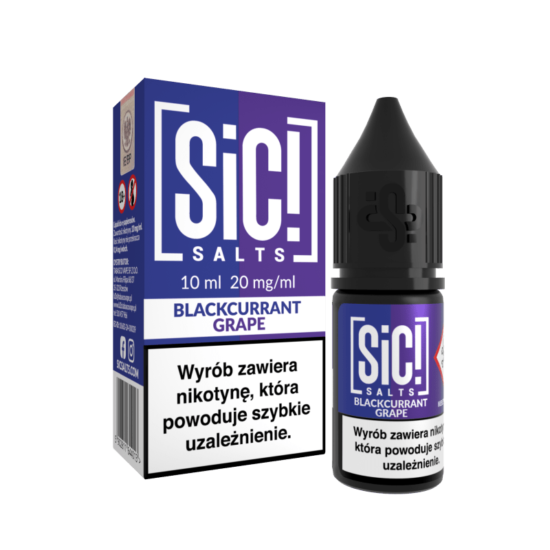 Liquid SIC! Salt 10ml - DUPLEX Blackcurrant Grape 20mg/ml Liquid SIC! Salt 10ml - DUPLEX Blackcurrant Grape 20mg/ml