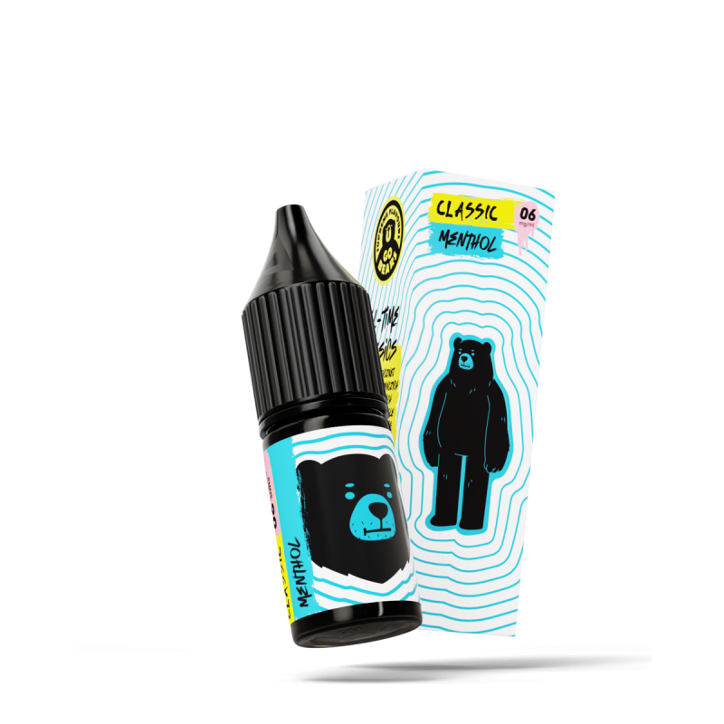 Liquid Go Bears Classic 10 ml - Menthol .6 mg/ml Liquid Go Bears Classic 10 ml - Menthol .6 mg/ml