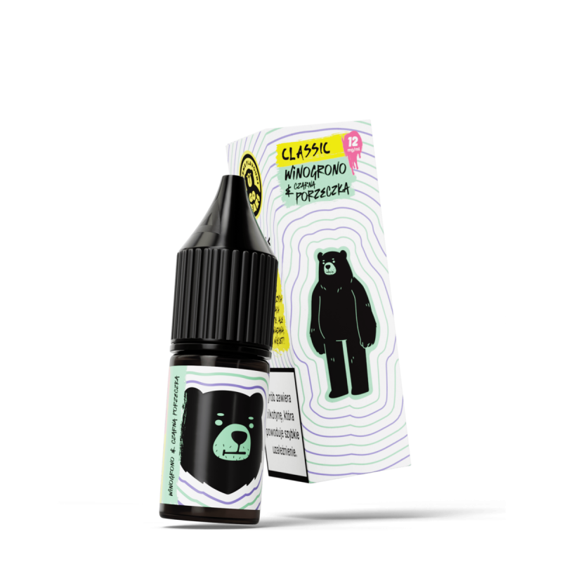 Liquid Go Bears Classic 10 ml - Winogrono & Czarna Porzeczka 12 mg/ml Liquid Go Bears Classic 10 ml - Winogrono & Czarna Porzeczka 12 mg/ml