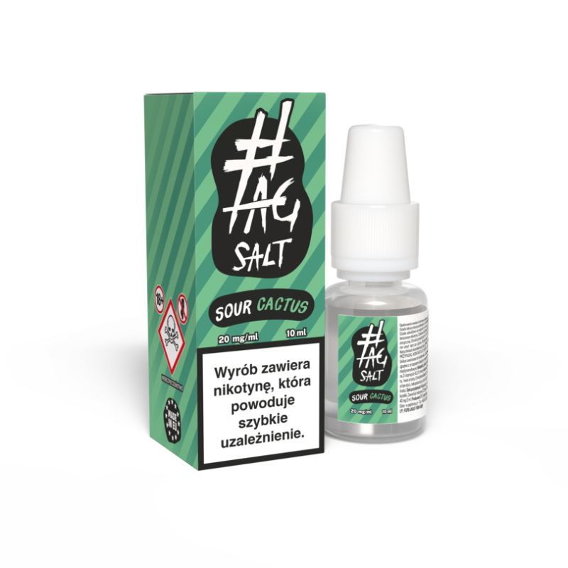 Liquid haszTAG SALT Sour 10ml - Cactus 20mg/ml Liquid haszTAG SALT Sour 10ml - Cactus 20mg/ml