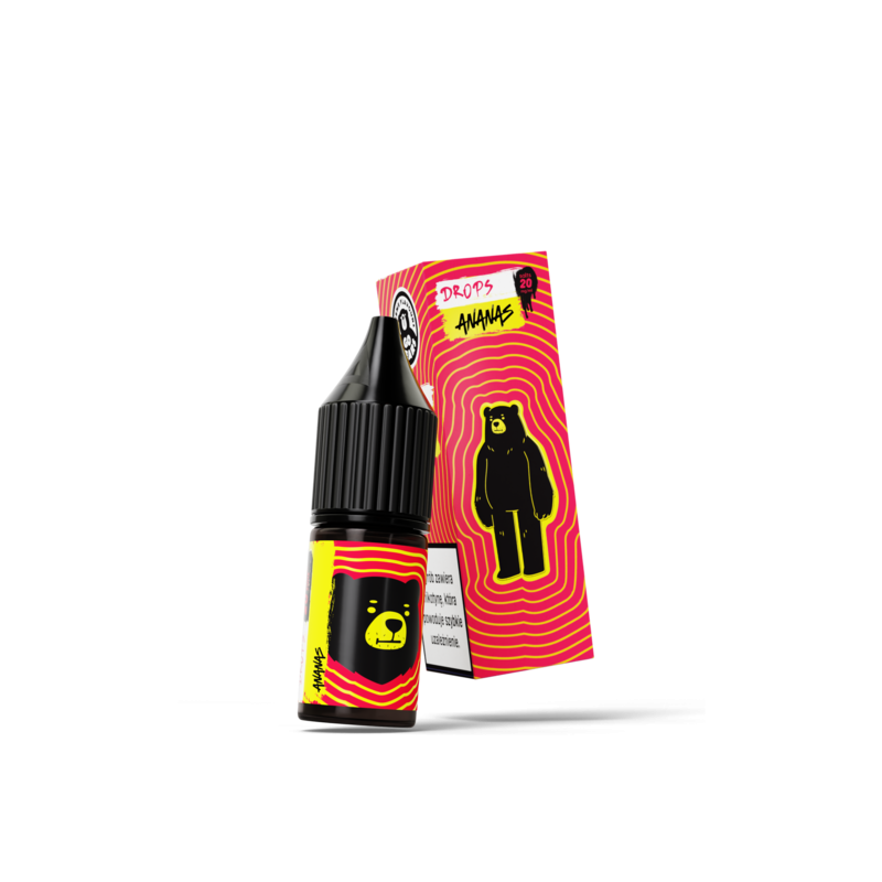 Liquid Go Bears Drops SALT 10 ml - Ananas 20mg/ml Liquid Go Bears Drops SALT 10 ml - Ananas 20mg/ml