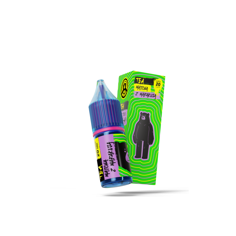 Liquid Go Bears Tea SALT 10 ml - Matcha z Marakują 20mg/ml Liquid Go Bears Tea SALT 10 ml - Matcha z Marakują 20mg/ml