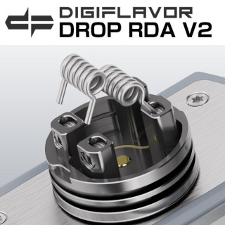 Atomizer Digiflavor Drop RDA V2 - SS Atomizer Digiflavor Drop RDA V2 - SS