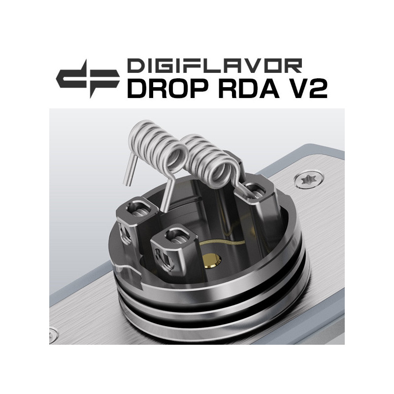 Atomizer Digiflavor Drop RDA V2 - SS Atomizer Digiflavor Drop RDA V2 - SS