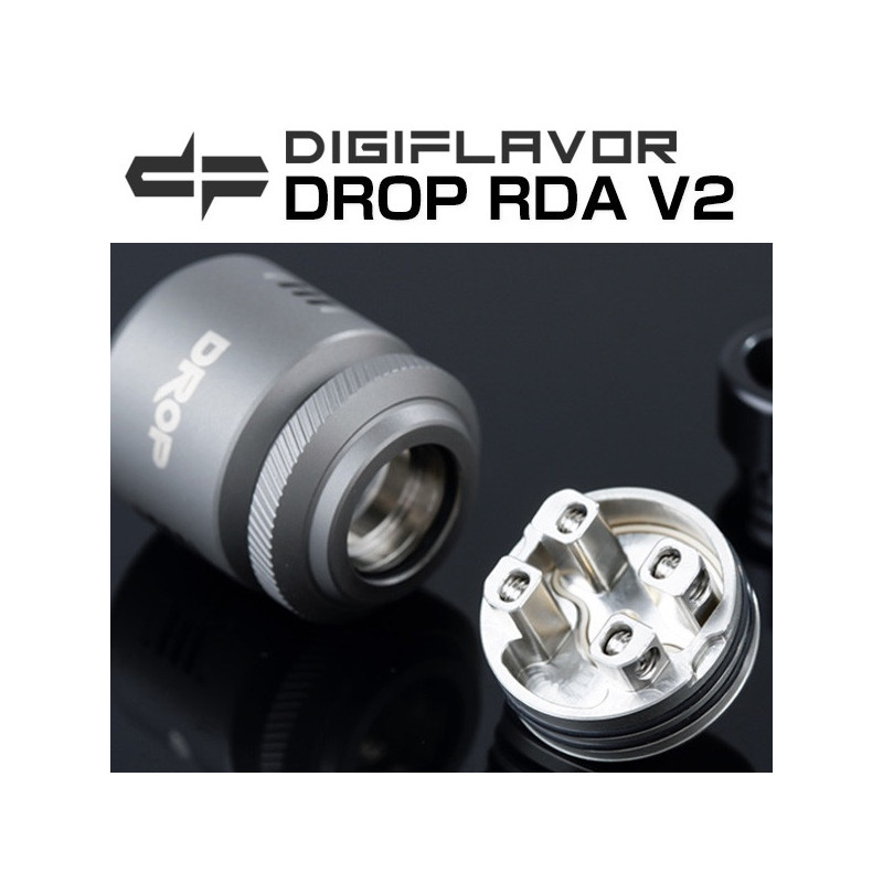 Atomizer Digiflavor Drop RDA V2 - SS Atomizer Digiflavor Drop RDA V2 - SS