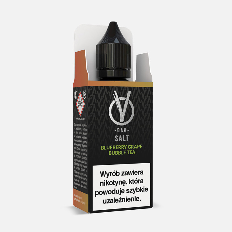 Liquid Vbar Salt 10ml - Blueberry Grape Bubble Tea 20mg/ml Liquid Vbar Salt 10ml - Blueberry Grape Bubble Tea 20mg/ml
