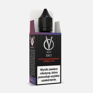 Liquid Vbar Salt 10ml - Lychee Blackcurrant Bubble Tea 20mg/ml