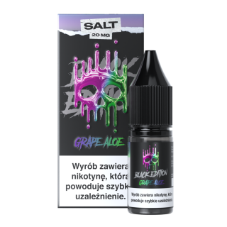 Liquid Dark Line Black SALT 10ml - Grape Aloe 20mg/ml