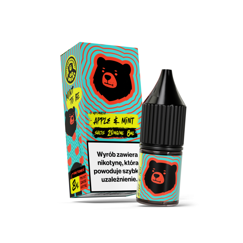 Liquid Go Bears Salt 8ml - Apple & Mint 20mg/ml Liquid Go Bears Salt 8ml - Apple & Mint 20mg/ml