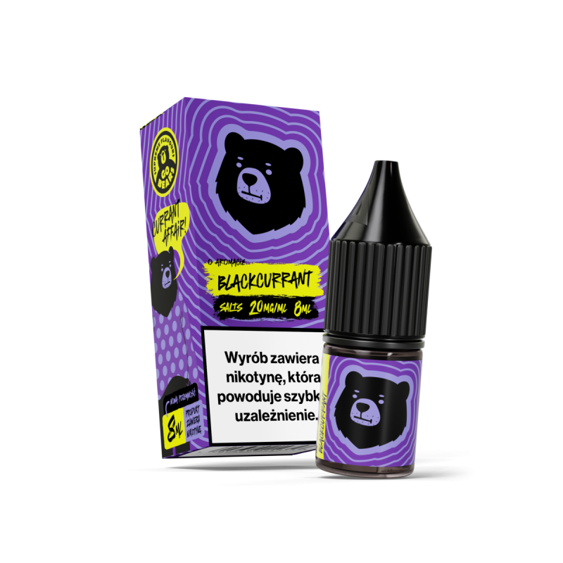 Liquid Go Bears Salt 8ml - Blackcurrant 20mg/ml Liquid Go Bears Salt 8ml - Blackcurrant 20mg/ml