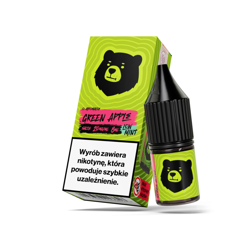 Liquid Go Bears Salt 8ml - Green Apple Low Mint 20mg/ml Liquid Go Bears Salt 8ml - Green Apple Low Mint 20mg/ml