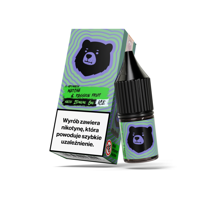 Liquid Go Bears Salt 8ml - Matcha & Passion Fruit Ice 20mg/ml Liquid Go Bears Salt 8ml - Matcha & Passion Fruit Ice 20mg/ml