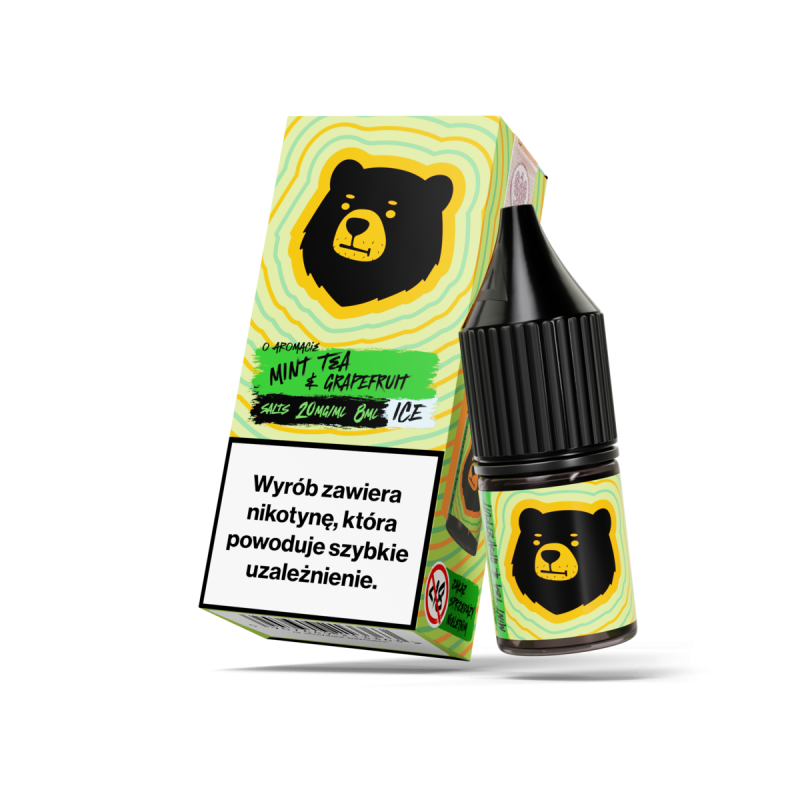 Liquid Go Bears Salt 8ml - Mint Tea & Grapefruit Ice 20mg/ml Liquid Go Bears Salt 8ml - Mint Tea & Grapefruit Ice 20mg/ml