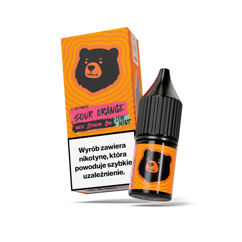 Liquid Go Bears Salt 8ml - Sour Orange Low Mint 20mg/ml Liquid Go Bears Salt 8ml - Sour Orange Low Mint 20mg/ml