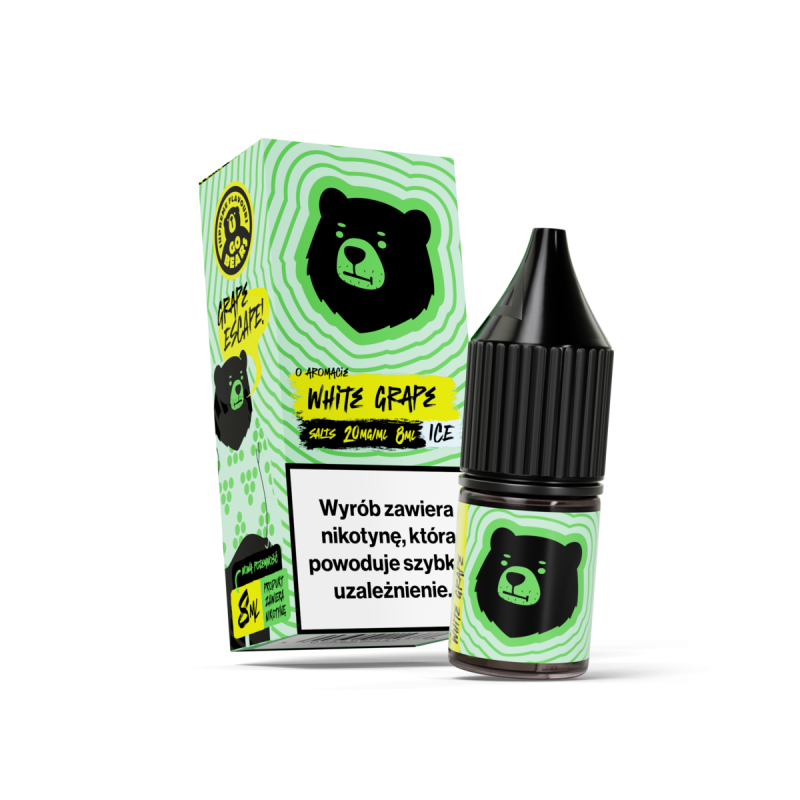 Liquid Go Bears Salt 8ml - White Grape Ice 20mg/ml Liquid Go Bears Salt 8ml - White Grape Ice 20mg/ml